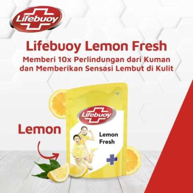 LIFEBUOY - Body Wash Sabun Mandi Cair REFILL 250ml | Sabun Cair Lemon Fresh