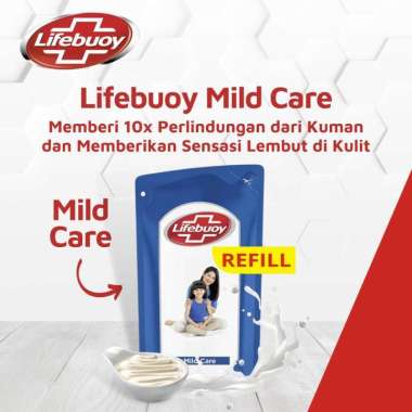LIFEBUOY - Body Wash Sabun Mandi Cair REFILL 250ml | Sabun Cair Mild Care