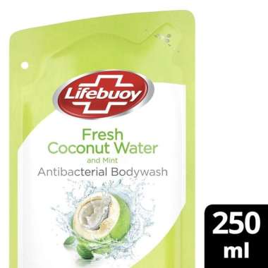 LIFEBUOY - Body Wash Sabun Mandi Cair REFILL 250ml | Sabun Cair Coconut Water