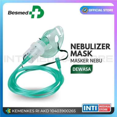 BESMED - Nebulizer Mask Dewasa / Masker Nebulizer Dewasa / Nebu Mask