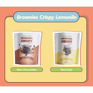 Lemonilo Brownies Crispy Chocochips & Chese 40g Keju