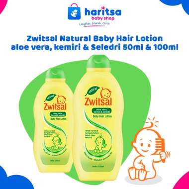 Zwitsal Natural Baby Hair Lotion Aloe Vera Kemiri Seledri 200ml / 100ml Hair Lotion 200ml