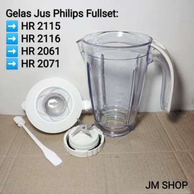 Gelas Jus Fullset Blender Philips Hr2115 Hr2116 Hr2071 Hr2061