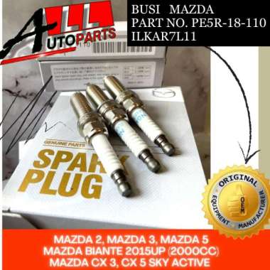 Spark Plug Mazda Busi Iridium CX5 CX3 Biante PE5R 18110 ILKAR7L11 ORI