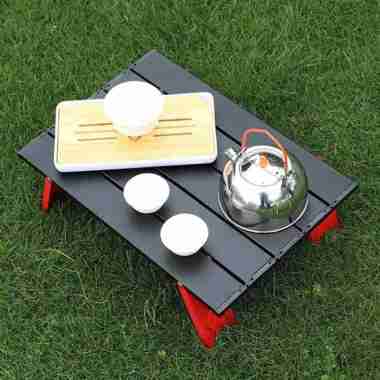 Meja Model Lipat Piknik Portable Kecil Outdoor Desk Camping Foldable Aluminium Alloy 40 x 29 x 13 cm