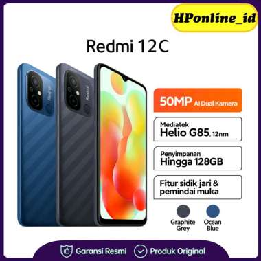 XIAOMI Redmi 12C - Garansi Resmi 4/128GB