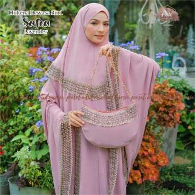 Pusat Mukena Indonesia - Mukena Dewasa Katun 3in1 Safeea LAVENDER