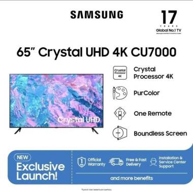 LED Samsung UHD 4K 65 inch 65CU7000 Smart TV Samsung 65" UA65CU7000 Gudang