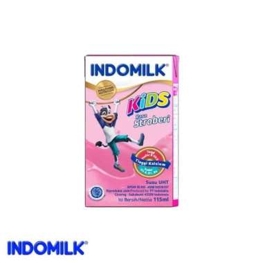 Promo Harga Indomilk Susu UHT Kids Stroberi 115 ml - Blibli