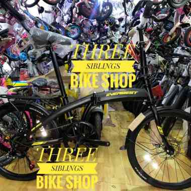 SEPEDA LIPAT EVERBEST 903 by PACIFIC 20 INCH BLACK YELLOW DISC BRAKE