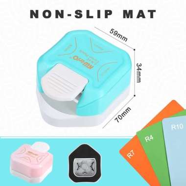 3 in 1 round corner r4r7r10 pemotong kertas sudut corner rounder punch Multicolor