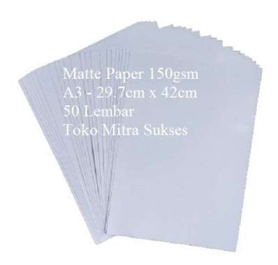 a3 kertas matte paper 150gram a3 isi 50 lembar Multicolor