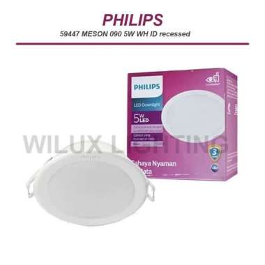 DOWNLIGHT LED PHILIPS 59447 MESON 3" 5W - LAMPU PLAFON putih