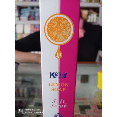 Kelly lemon soap soft scrub 75 gram/jumbo Kelly scrub
