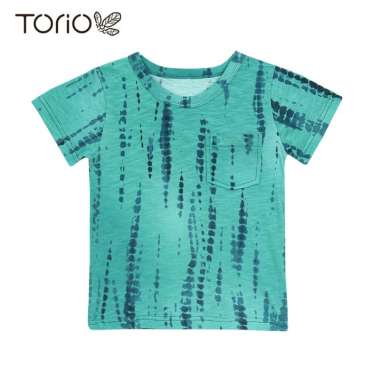 TORIO Basic T-Shirt Green Tie Dye 6-12 Tahun - Kaos Anak Laki-laki 6-7 tahun