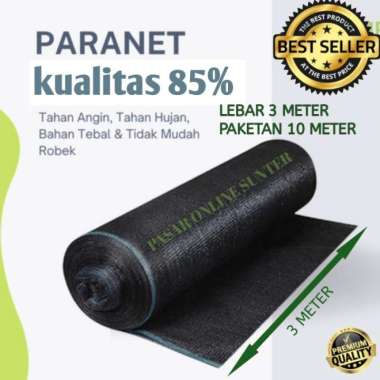 jaring paranet 85% lebar 3 meter x panjang 10 meter Multicolor