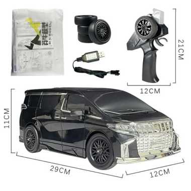 RC Mobil Alphard MN68 Car Drift 1/16 4WD Full Propo RTR MN68 Hitam