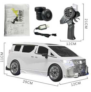 RC Mobil Alphard MN68 Car Drift 1/16 4WD Full Propo RTR MN68 Putih