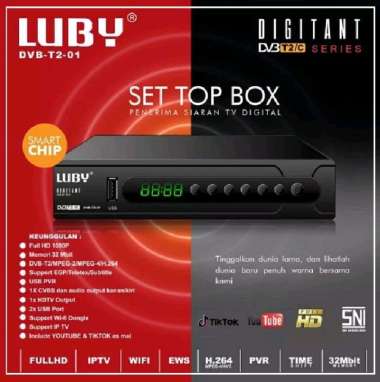 Set Top Box LUBY T2-01 / STB LUBY TV Digital / Luby T2-01 STB + DONGLE WIFI