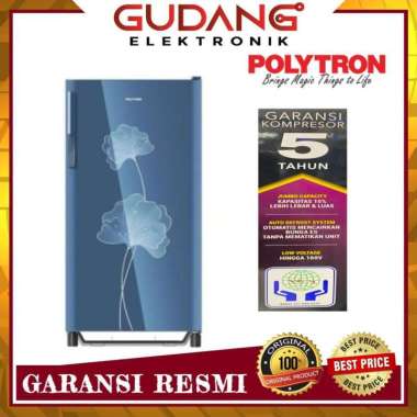 LEMARI ES 1 PINTU POLYTRON PRO 16BN KULKAS POLYTRON PRO16BN