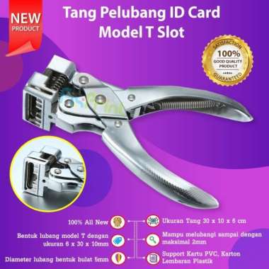 tang pembolong kartu pvc, karton, lembaran plastik model t slot Multicolor