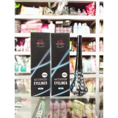 Eyeliner / QL Cosmetic Eyeliner Kuas Waterproof 8ML