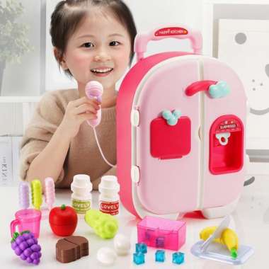 mainan kulkas trolley sprti kongsuni masakan happy kitchen Multicolor