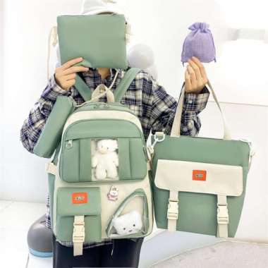 Tas ransel Mini wanita, tas ransel Sekolah kulit pita lucu untuk anak  perempuan, tas punggung perjalanan untuk anak-anak