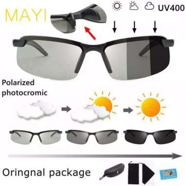 Original Kacamata Photocromic Polarized Anti UV Sunglasses