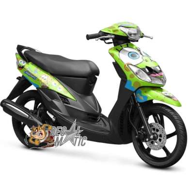 Stiker Full Body Decal Yamaha Mio Smile Sporty - Spongebob Hijau