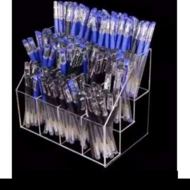acrylic display rak pulpen dan pensil/tempat alat tulis Multicolor