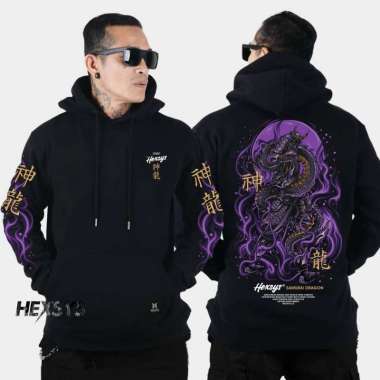 Bossque X Hexsys Ryushiden Hoodie Original Full Bordir Ryushiden XL