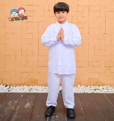baju koko putih lengan panjang raggakids setelan kurta anak laki laki Based Information Multicolor