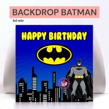 Backdrop Banner BATMAN / Banner Tembok Dekorasi Ulang Tahun Batman Banner Flag Batman