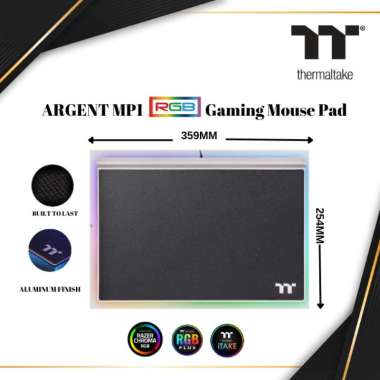 Thermaltake ARGENT MP1 RGB Gaming Mouse Pad |GMP-MP1- BLKHMC-01