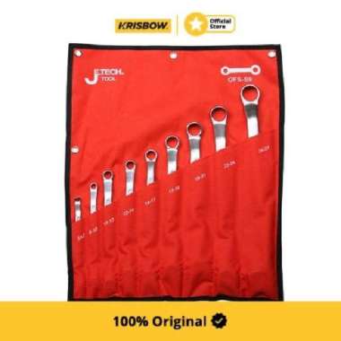 Jetech Set Kunci Ring Box End Wrench 5.5-27 Mm 9 Pcs Ofs-S9
