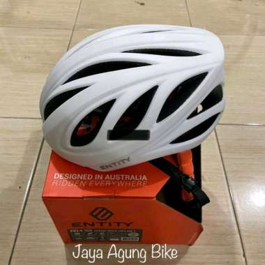 Helm Entity RH15 Matt White Helm Sepeda