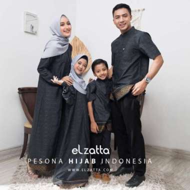 Sarimbit Keluarga Elzatta Hijab Ori Sarimbit Zazira Gamis Anak L Multicolor