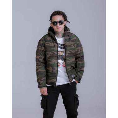 Puffercoat Jaket Army - Jaket Gelembung - Outwear Jacket Camouflage XXL