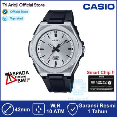 CASIO LWA-300H-7E2VDF Jam Tangan Wanita Analog Rubber Hitam LWA300H LWA-300H-7E2