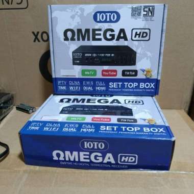 Set Top Box Ioto Omega Receiver Siaran Tv Digital STB DVB- T2 Kominfo