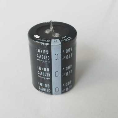 Kapasitor Elco 470uf - 400v 470uf400v 470uf/400v Capacitor Hitam