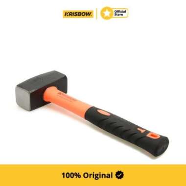 Krisbow Stonning Hammer Palu Batu Pegangan Fiberglass 1250Gr