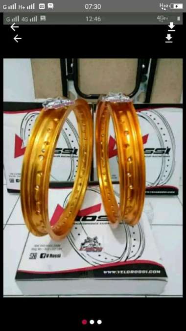 velg sepasang merek rossi ukuran 160 - 185 ring 17 Multicolor