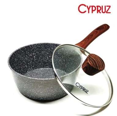 Cypruz Marble Sauce Pan 18 cm dengan tutup