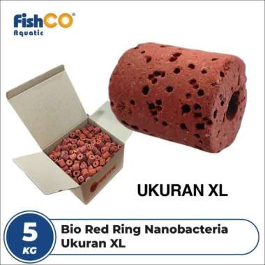 Bio Ring Ukuran Xl Red Ring Media Filter Rumah Bakteri Berpori - 5 Kg Multicolor