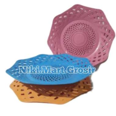 Piring Rotan Warna / Piring Rotan Plastik Warna / Piring Makan Rotan Plastik