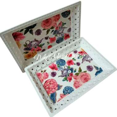 (B) Nampan Plastik 42 cm x 30 cm / Baki Nampan Plastik Naomi Besar