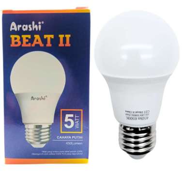 Bola Lampu Led Arashi Beat II 5 Watt Bohlam Arashi Beat II Led 5 W