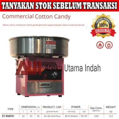Et-Rmf01 Gas Cotton Candy Machine Mesin Pembuat Gula Kapas - Gulali
